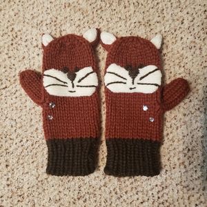 Knitted mittens